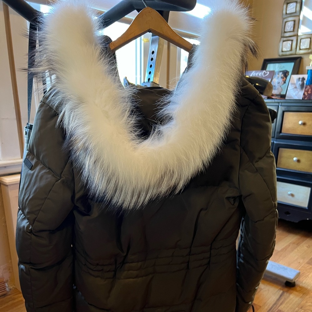 Derek Lam 10 Crosby Women’s Size Small Winter Coat in dark olive green